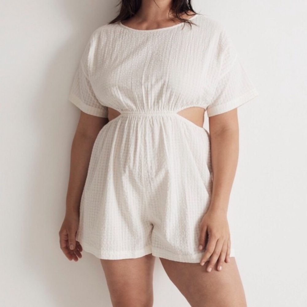Madewell Seersucker Romper